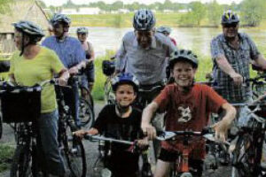 Eine Radtour mit Henning Scherf